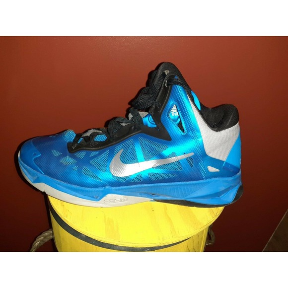 Nike Hyperchaos Blue Basketball Sneakers Men's 536841-400 Shoes Size 9 - Picture 6 of 10